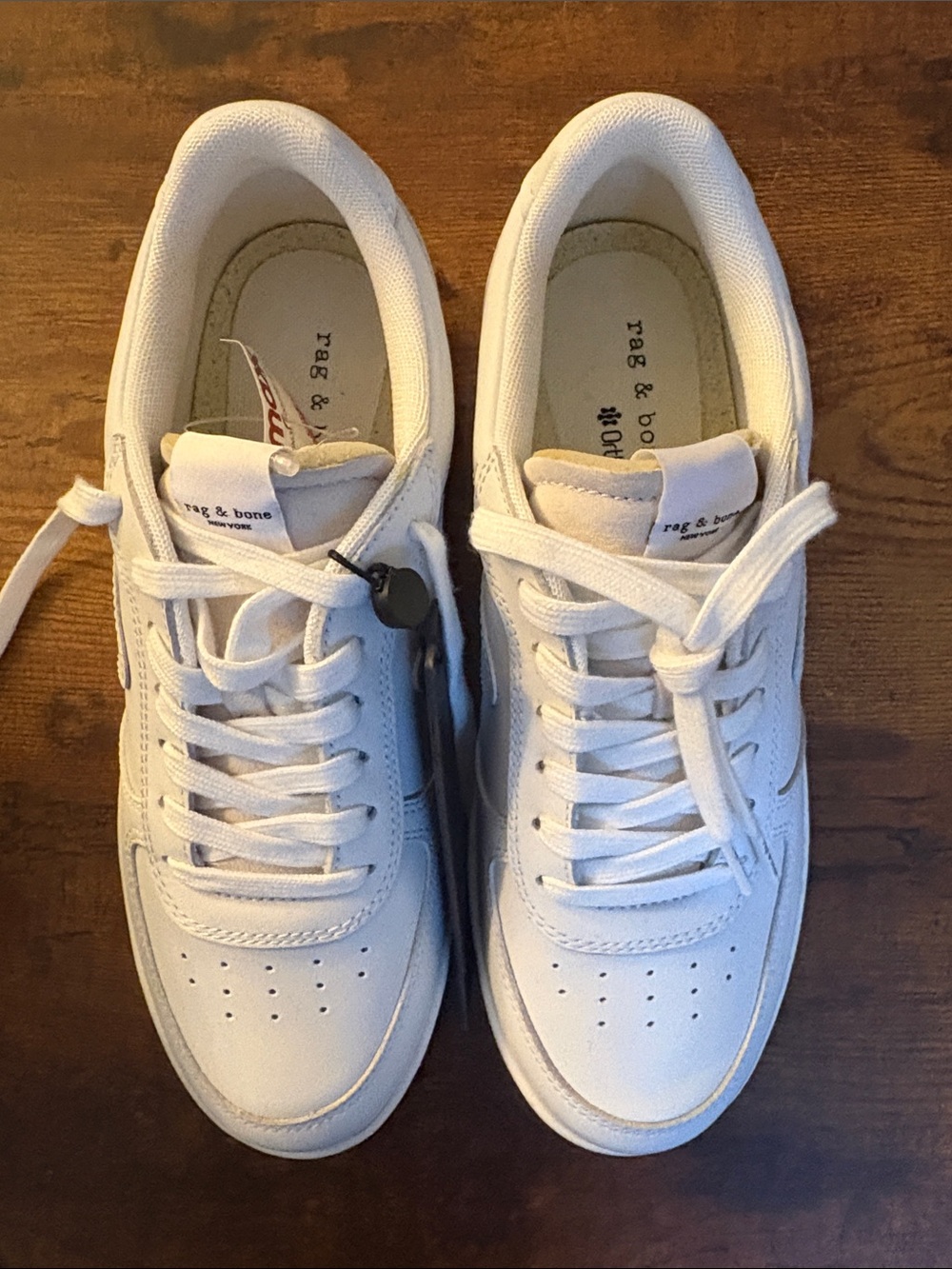 rag & bone women White Leather Sneakers
